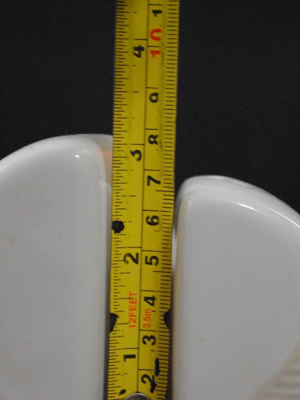 Pfaltzgraff White Ceramic Salt & Pepper Sculptural Asymmetric Shakers Thailand